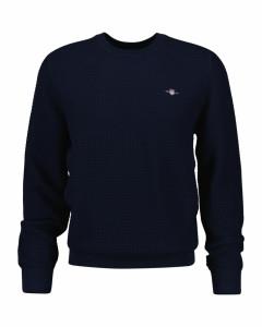 Cotton Textured C-Neck