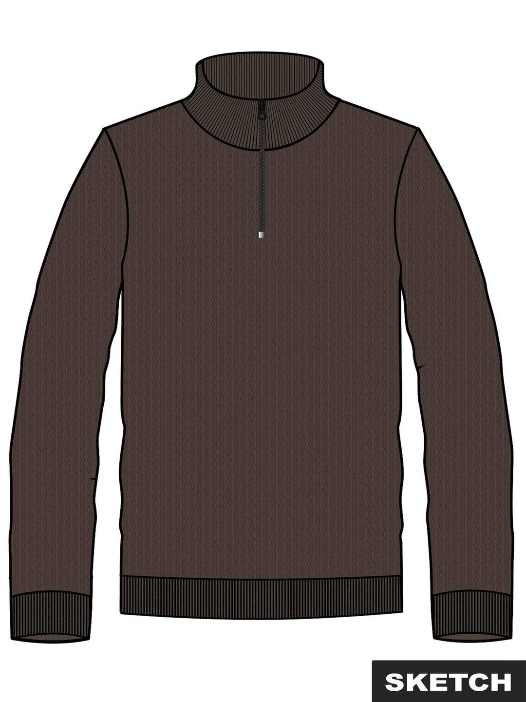 JPRBLUBARKLEY KNIT HALF ZIP
