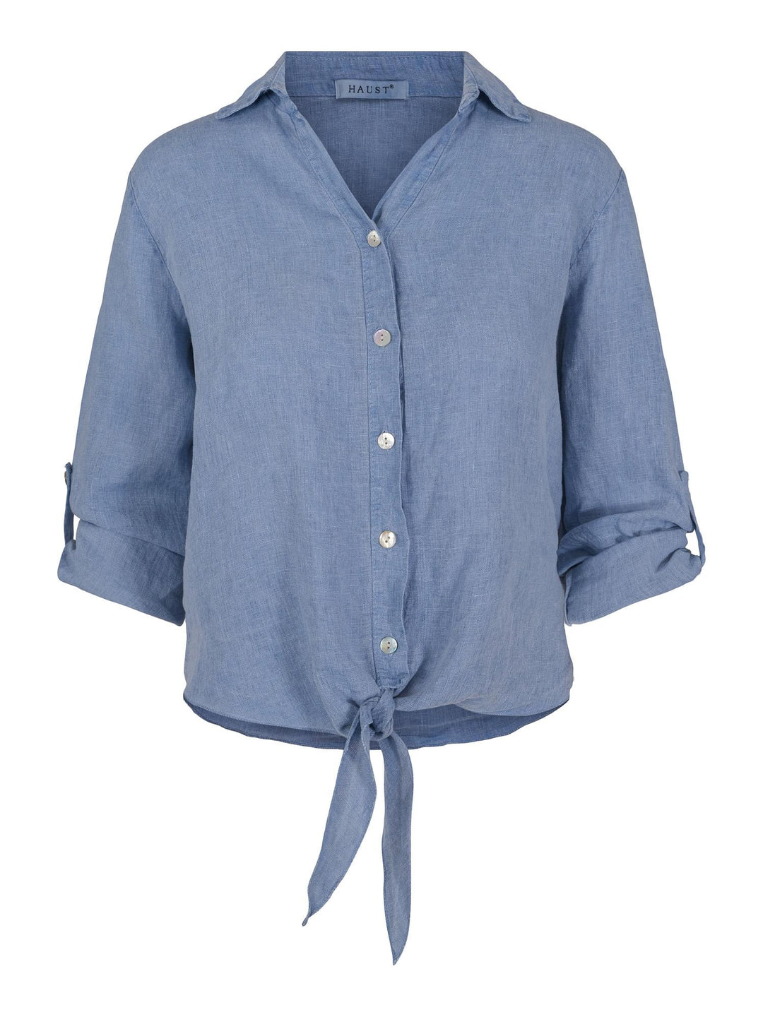 Tie linen shirt