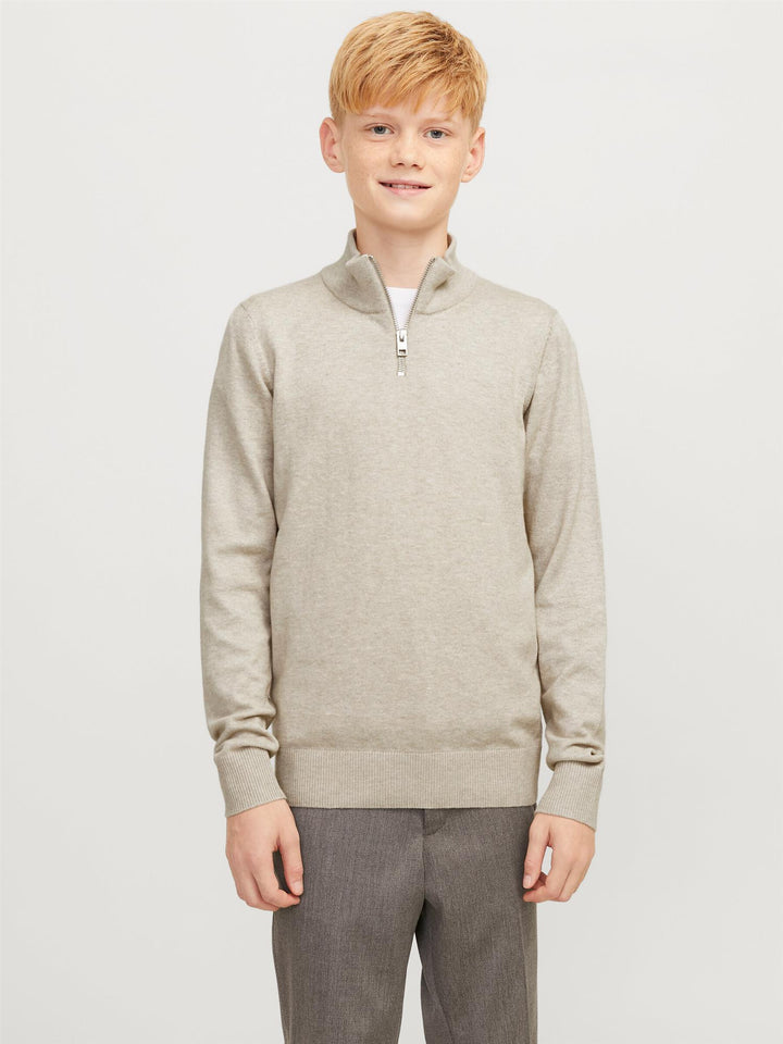JJEEMIL KNIT HALF ZIP NOOS JNR