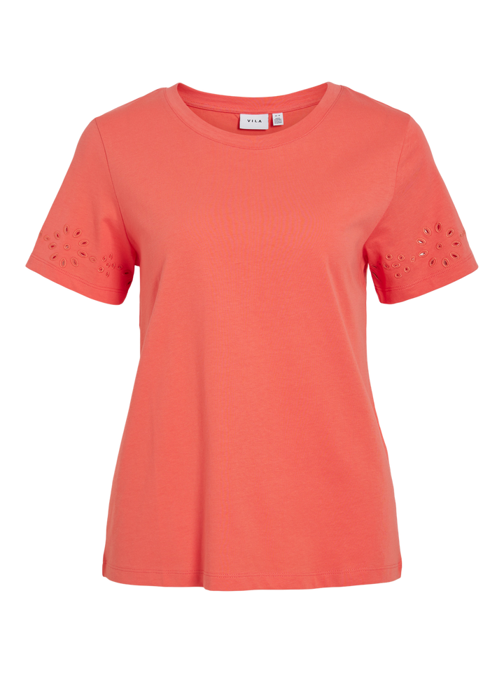VIEMIRA OPEN O-NECK S/S TOP