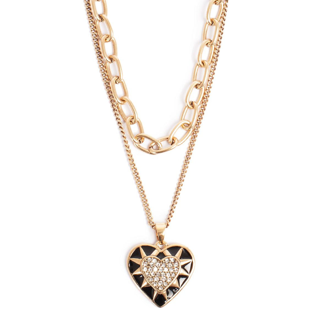 Neckl, double 42+45cm "Morning Sun" GP