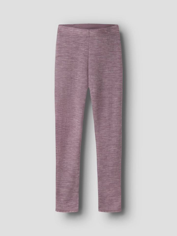 NKFWANG WOOL NEEDLE LEGGING SOLID