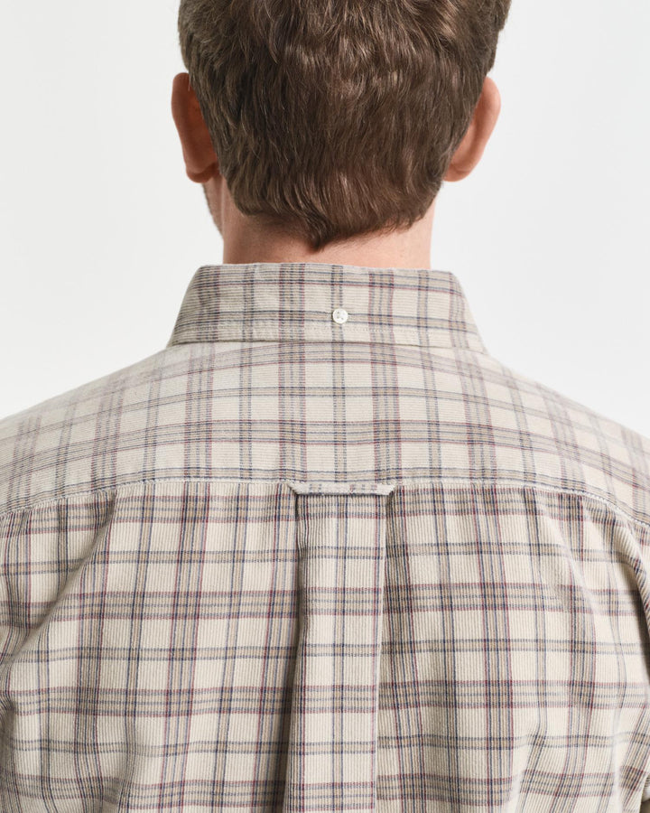 Reg Corduroy Check Shirt