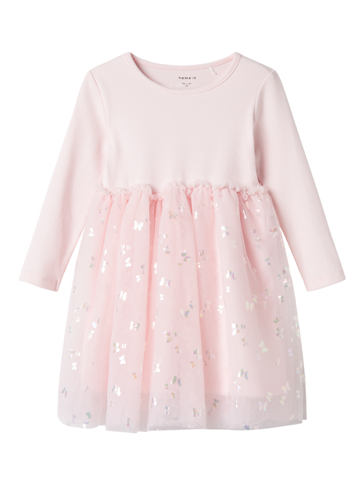 NMFDUBUTTERFLY LS DRESS