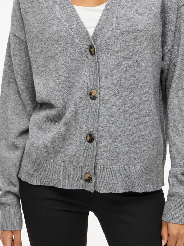 Viril V-Neck Knit Cardigan - Noos