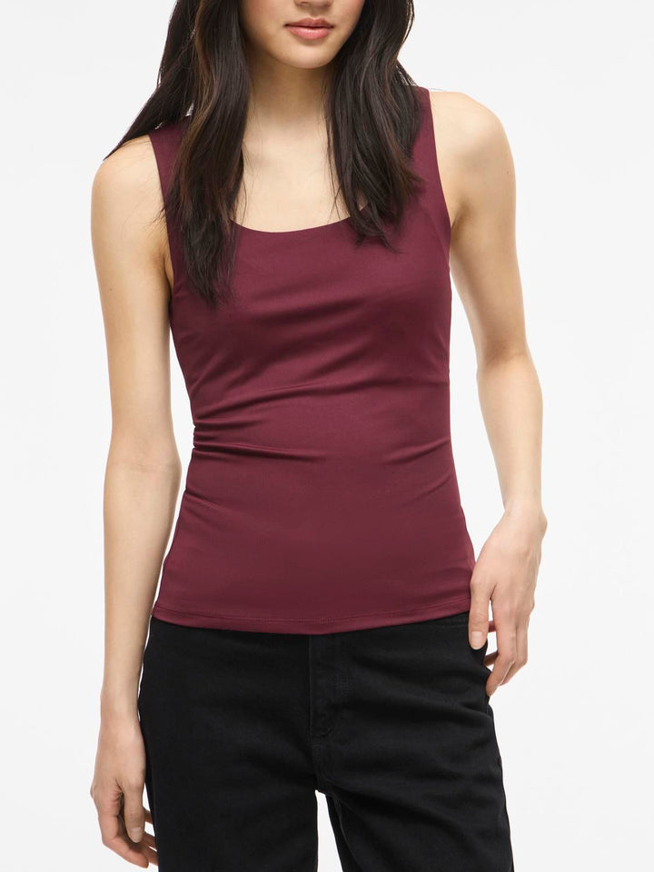 Vikenza U-Neck S/l Tank Top Rev - Noos