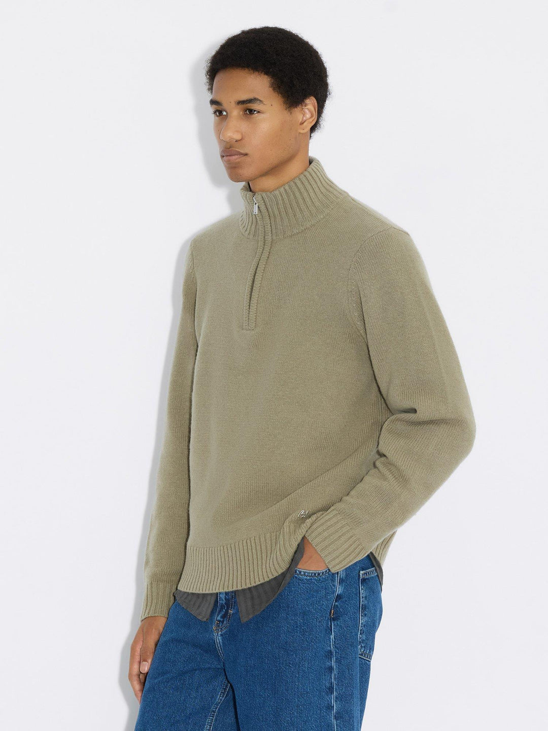 M. Wool Half Zip