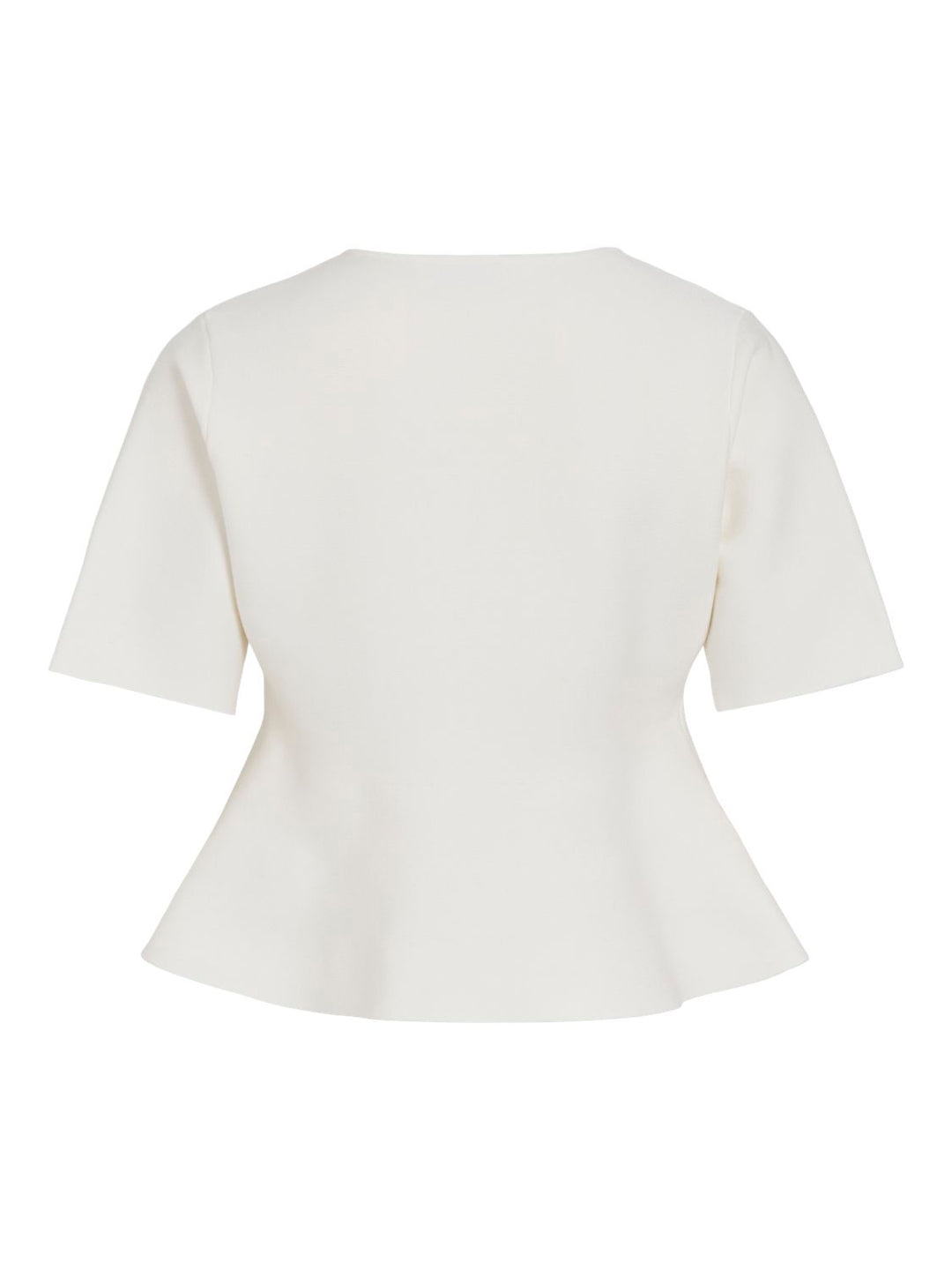 Visway O-Neck 2/4 Peplum Knit Cardigan