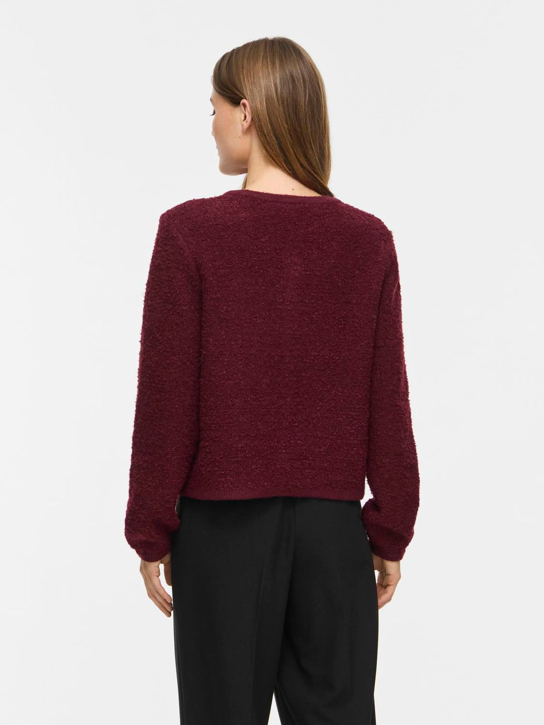 Vipigga O-Neck L/s Knit Jacket Noos