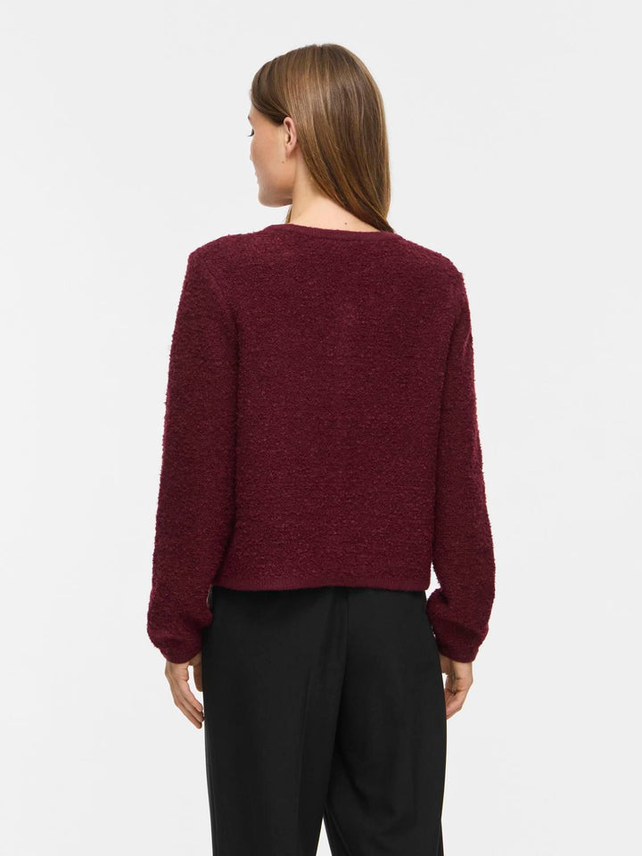 Vipigga O-Neck L/s Knit Jacket Noos