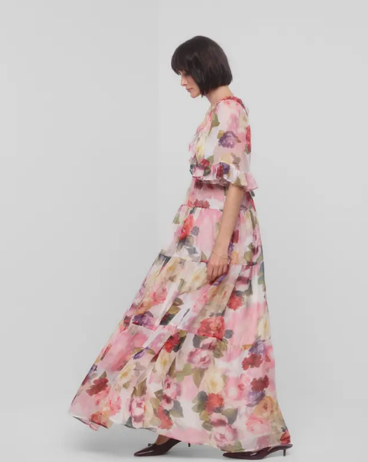 Organza Ruffle Dress