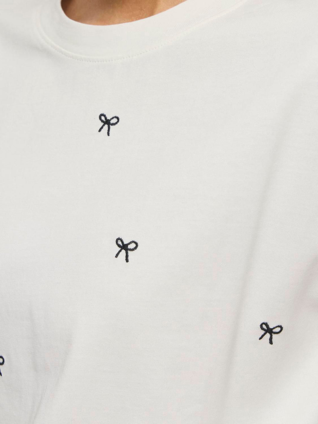 Vimonie Bow O-Neck S/s T-Shirt/rn