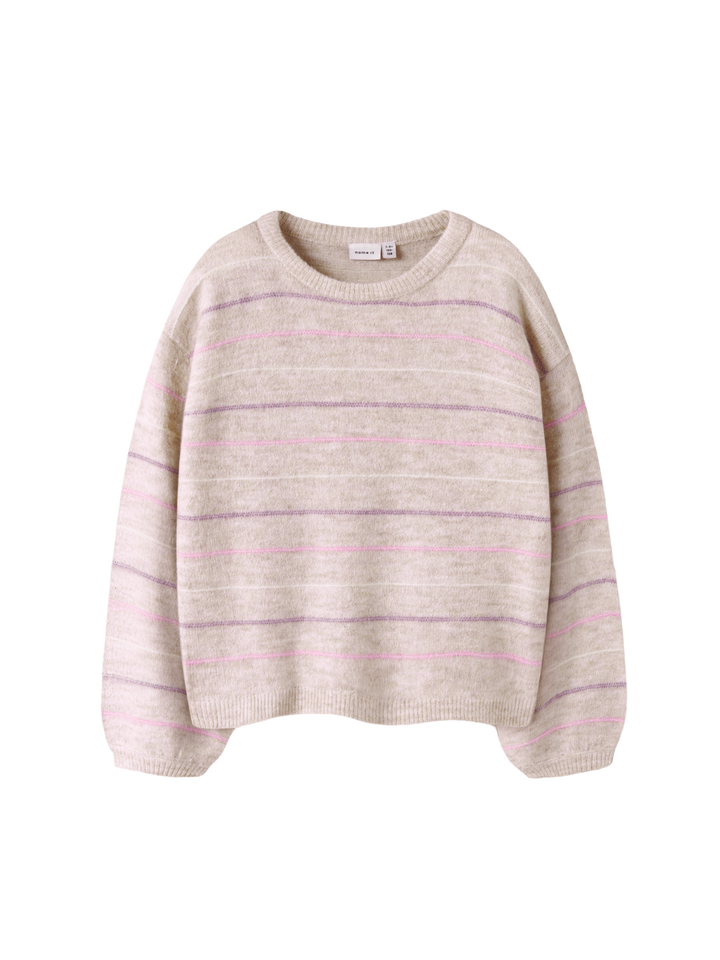 NKFDOTTO LS LOOSE KNIT