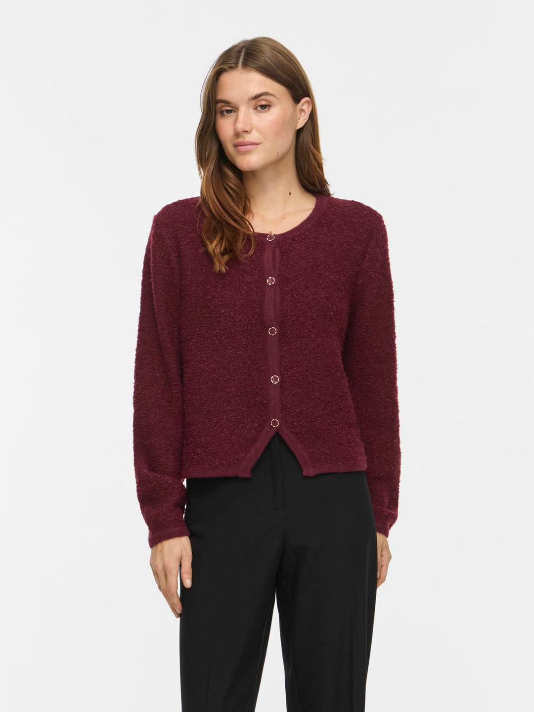 Vipigga O-Neck L/s Knit Jacket Noos