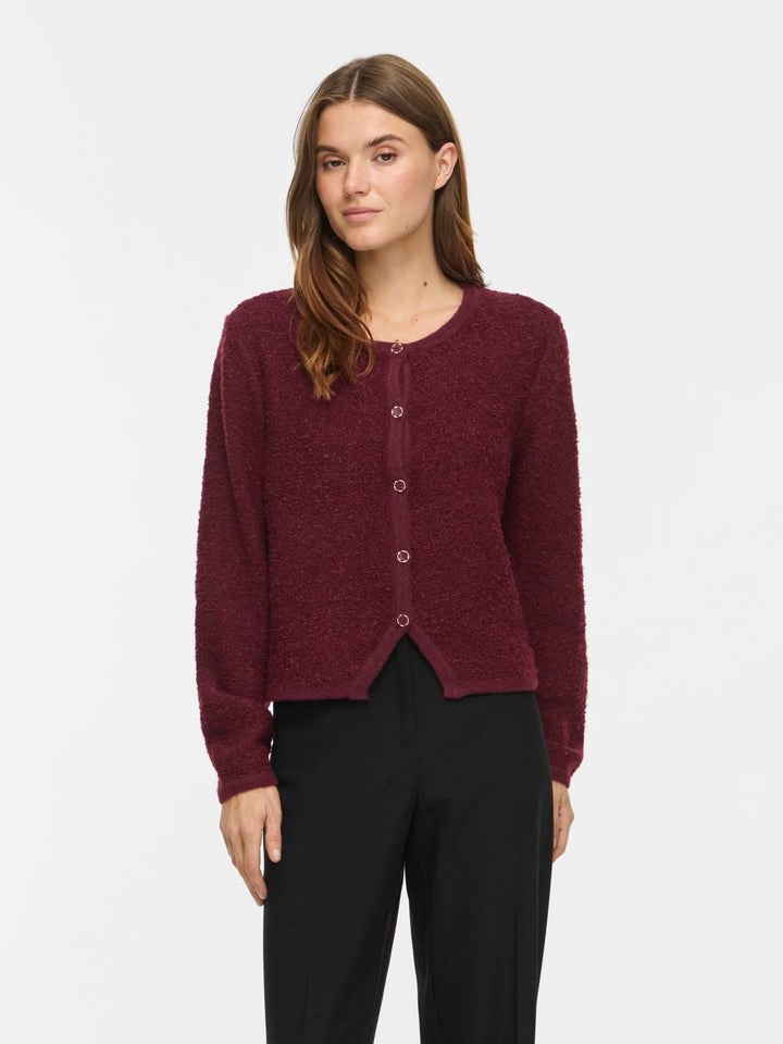 Vipigga O-Neck L/s Knit Jacket Noos