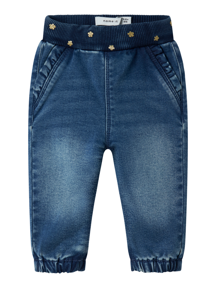 NBFROSE JEANS MED FLEECE INNI