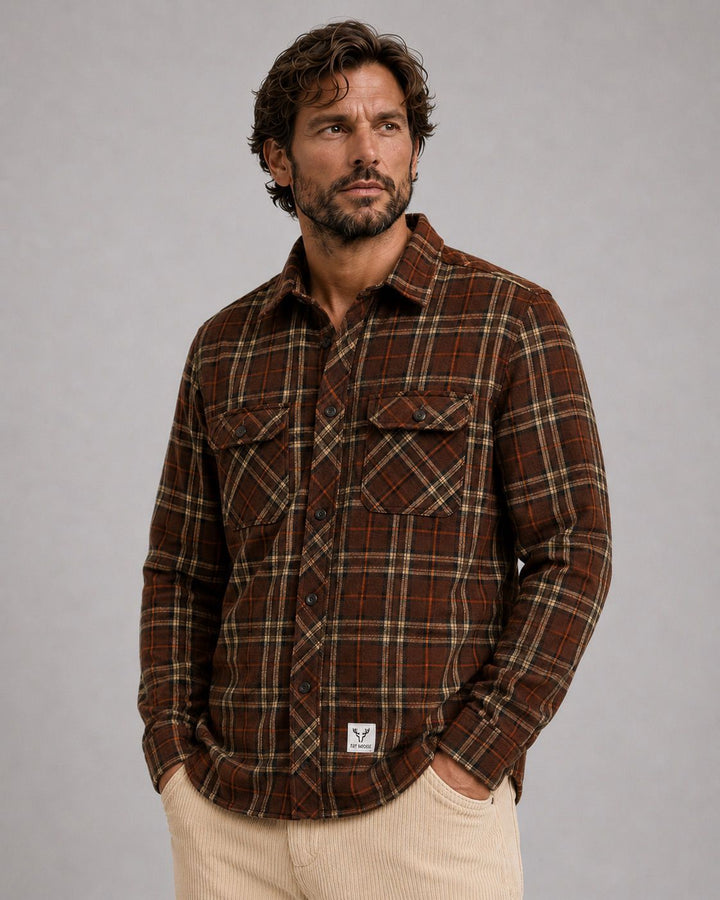 New Adrian Cotton Check Shirt