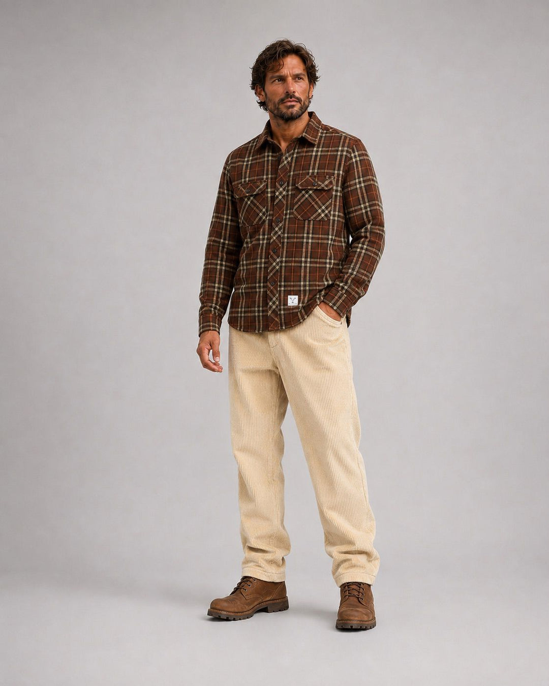 New Adrian Cotton Check Shirt