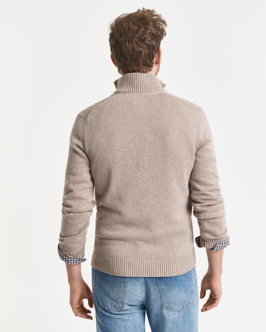 Casual Cotton Half Zip