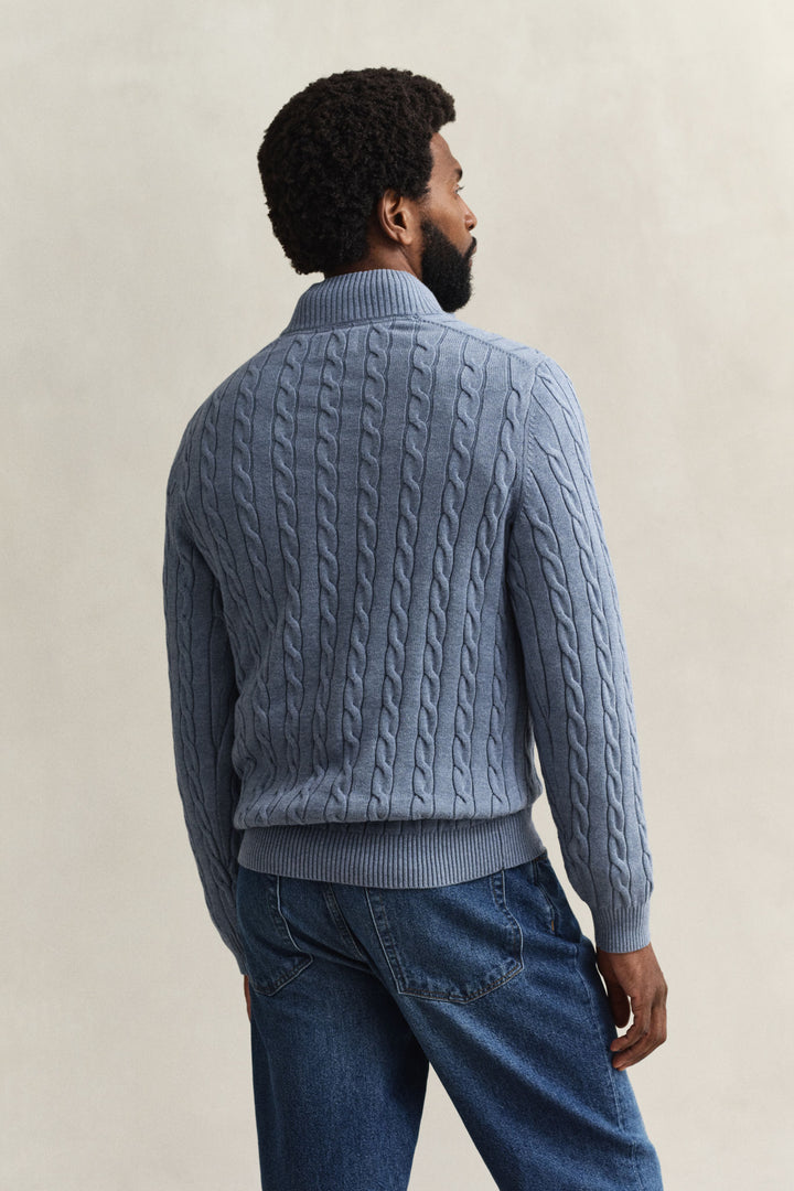 Cotton Cable Half Zip