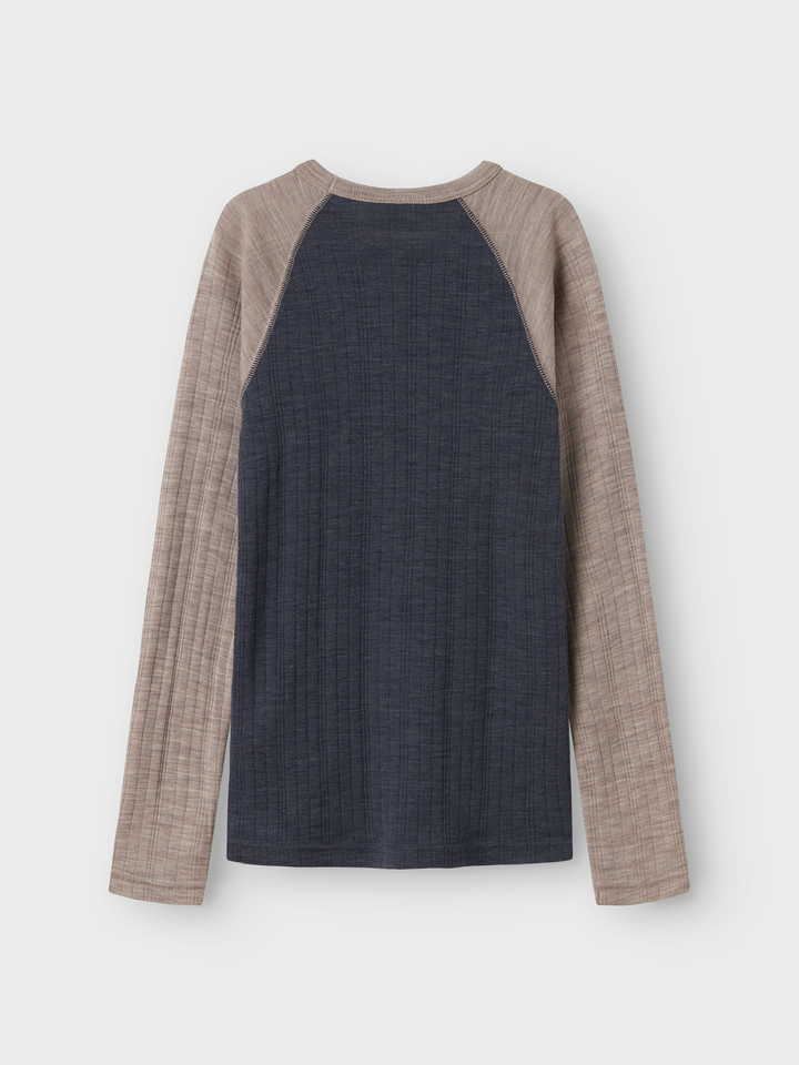 NKMWANG WOOL NEEDLE LS TOP SOLID