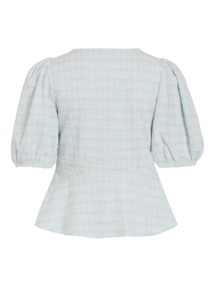 Viamy V-Neck 2/4 Peplum Top/l