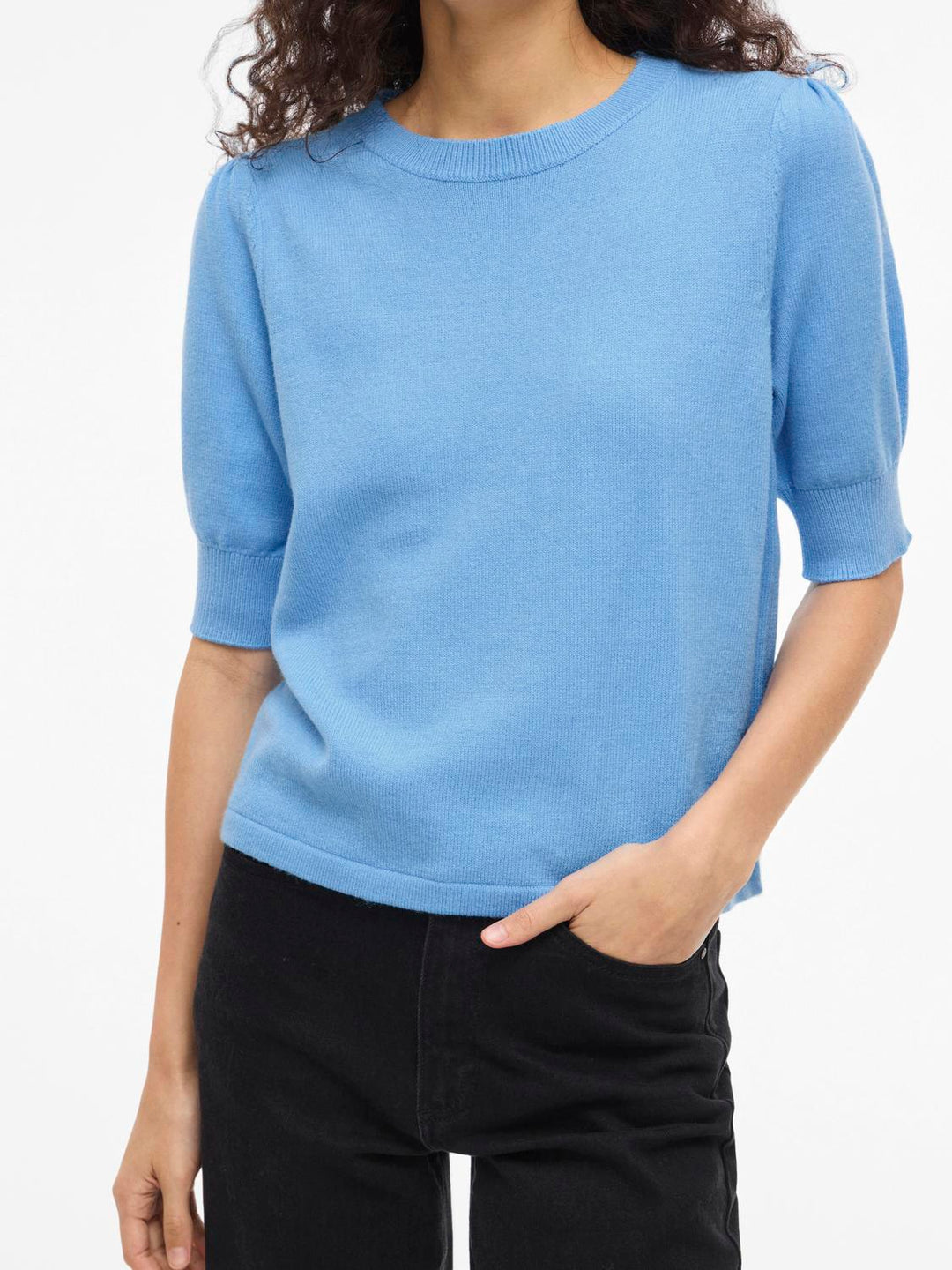 Viril 2/4 Sleeve O-Neck Knit Top - Noos