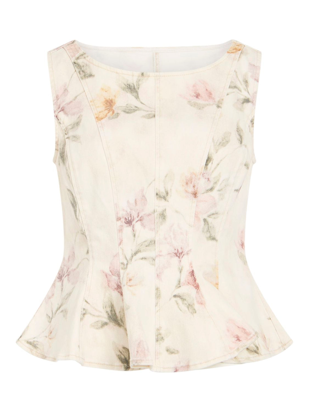 Vichia S/l Peplum Top