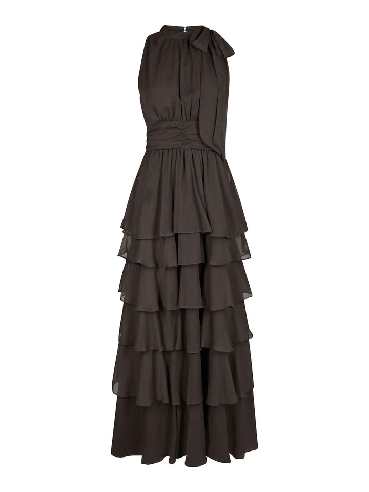 Marli Solid Chiffon Dress