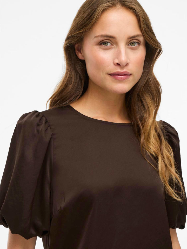 Viellette 2/4 Satin Puff Top - Noos