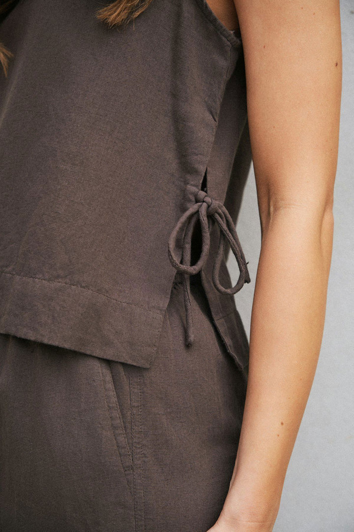 Svetlana Linen Top