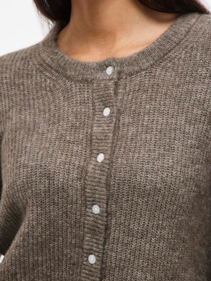 Vilory O-Neck L/s Knit Cardigan-Noos