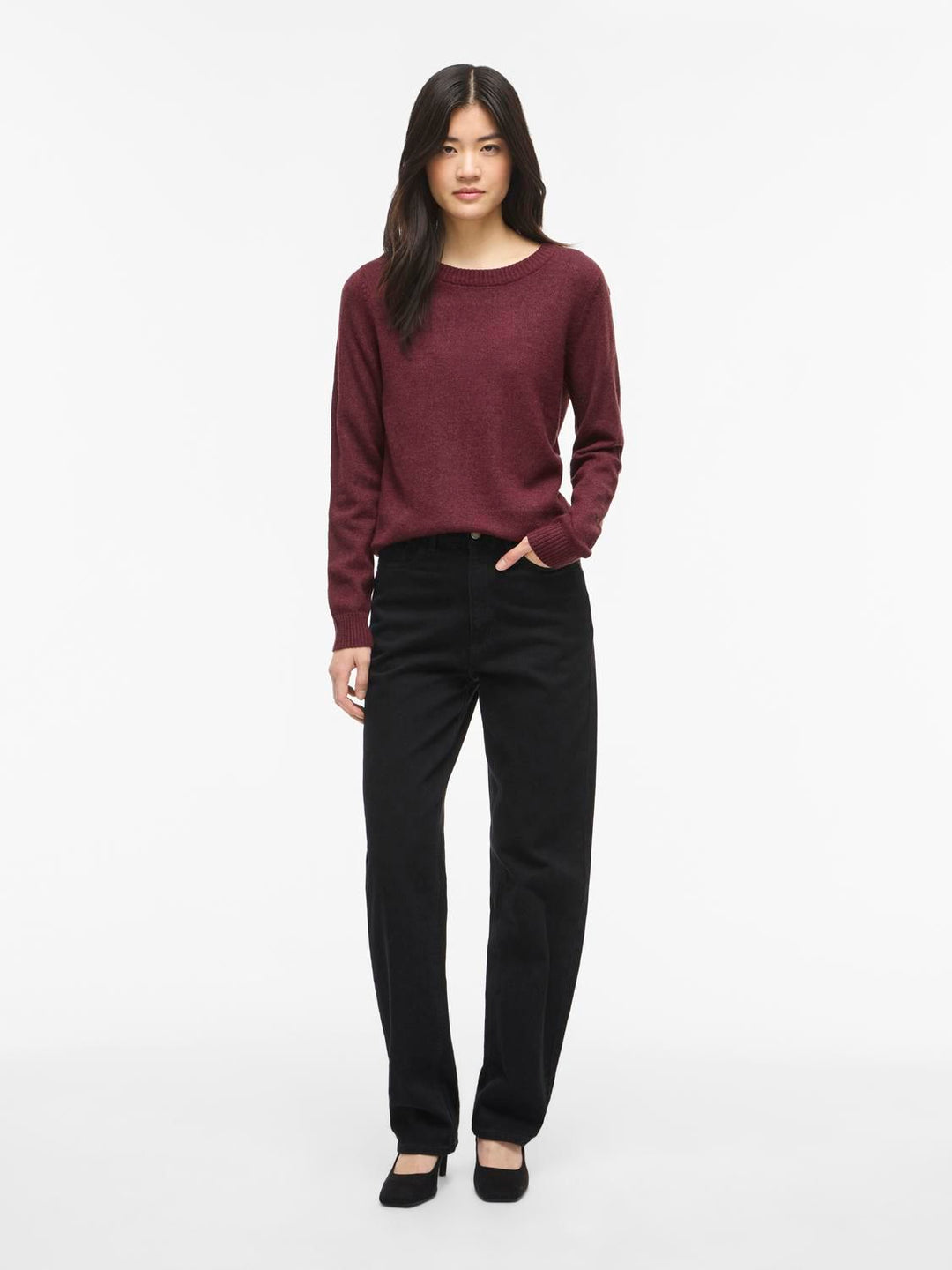 Viril O-Neck L/s  Knit Top - Noos