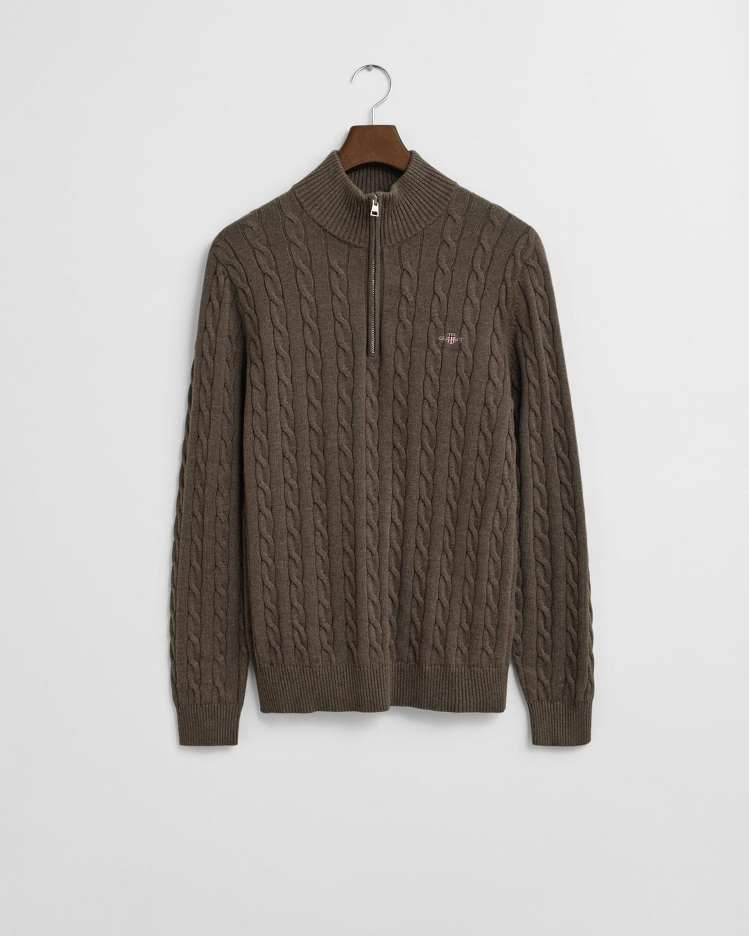 Kabelstrikket Genser Med Half-Zip