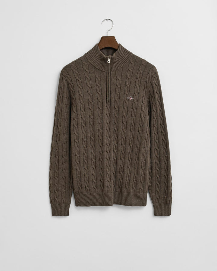 Kabelstrikket Genser Med Half-Zip