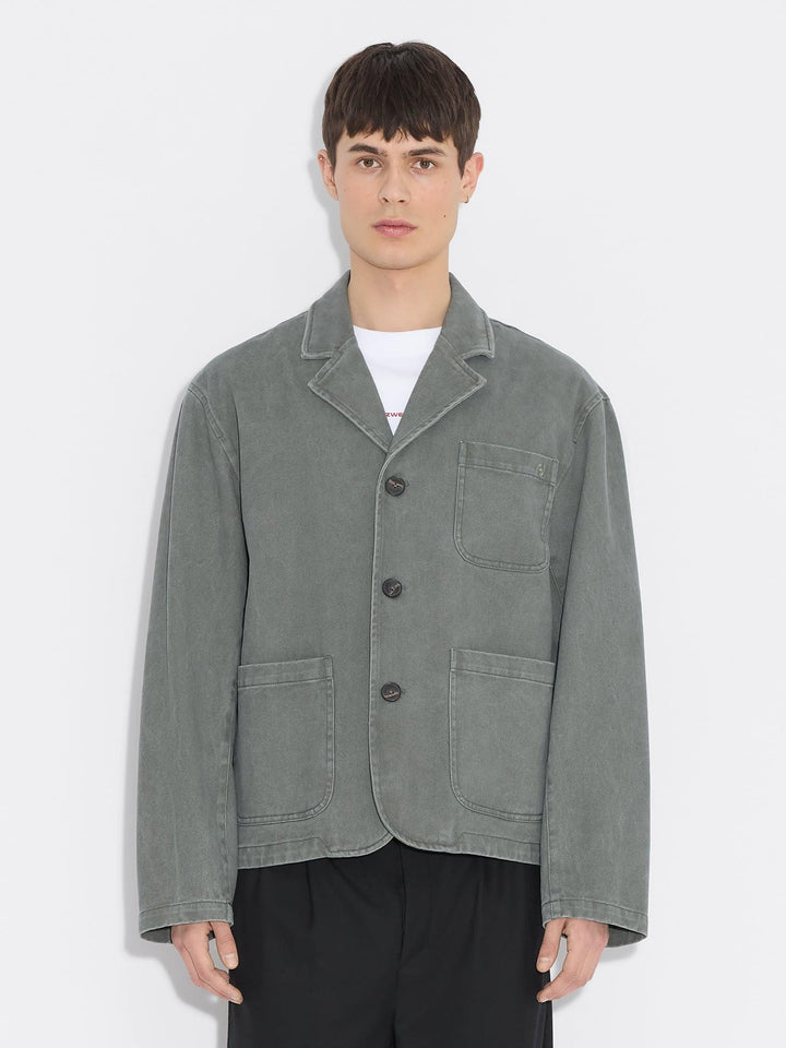Relaxed Twill Blazer