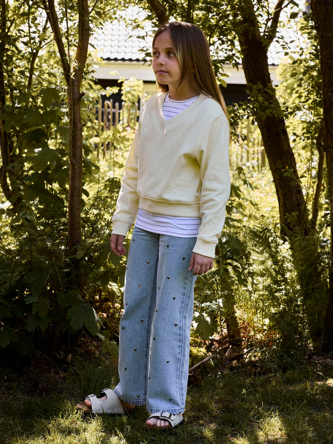 NKFROSE WIDE HEART STUDS JEANS