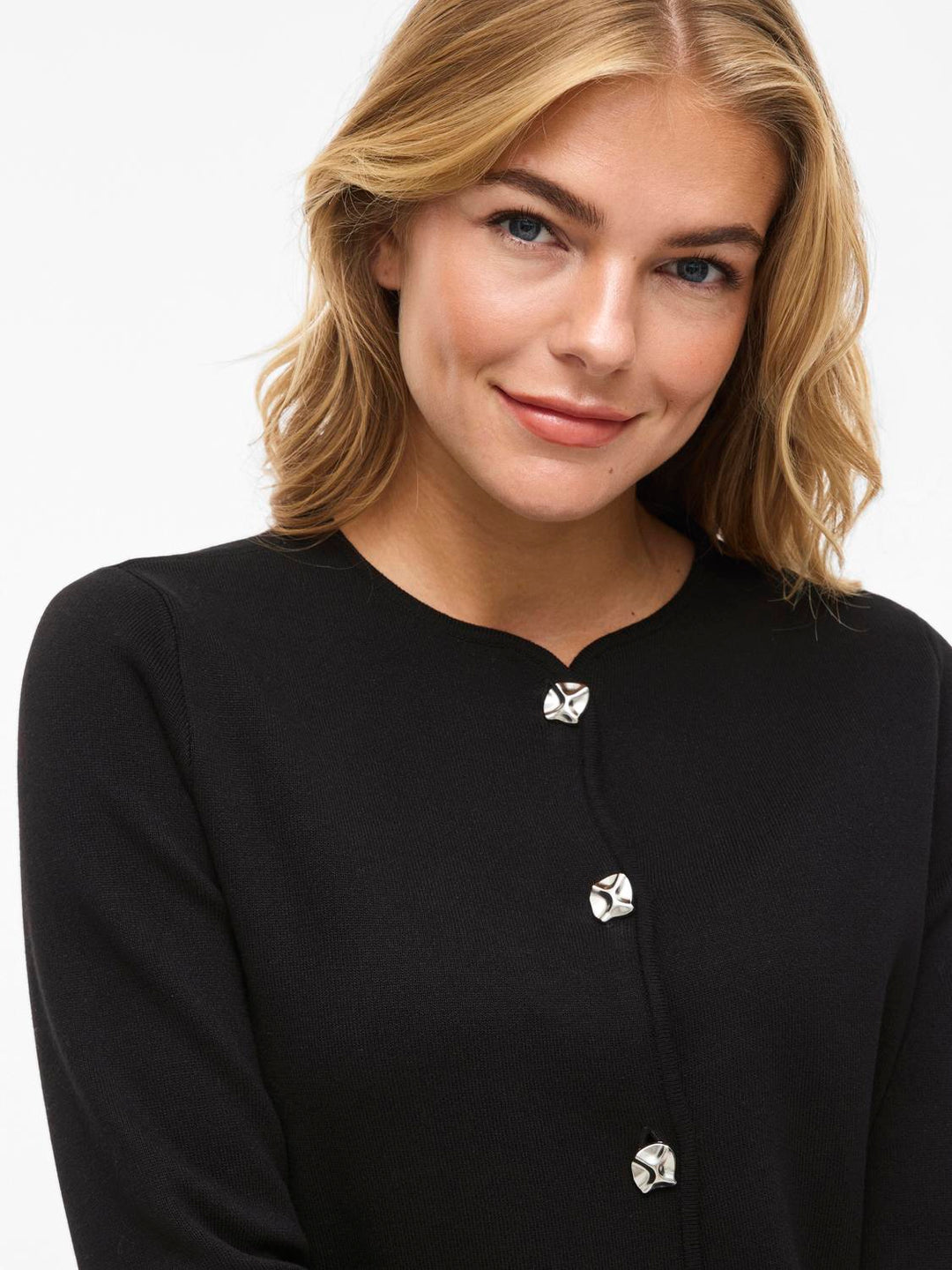 Visway O-Neck L/s Button Knit Cardigan