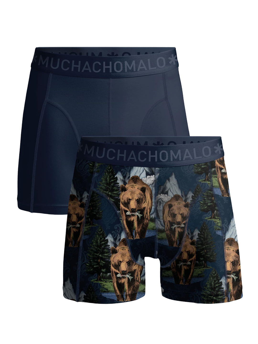 1010 Grizzly 01 2pk Boxer Pr/solid Cm