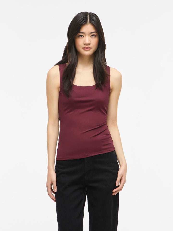 Vikenza U-Neck S/l Tank Top Rev - Noos