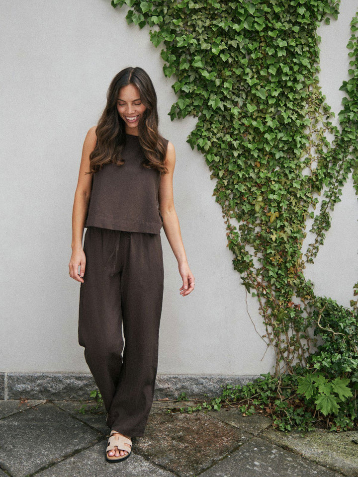 Svetlana Linen Top