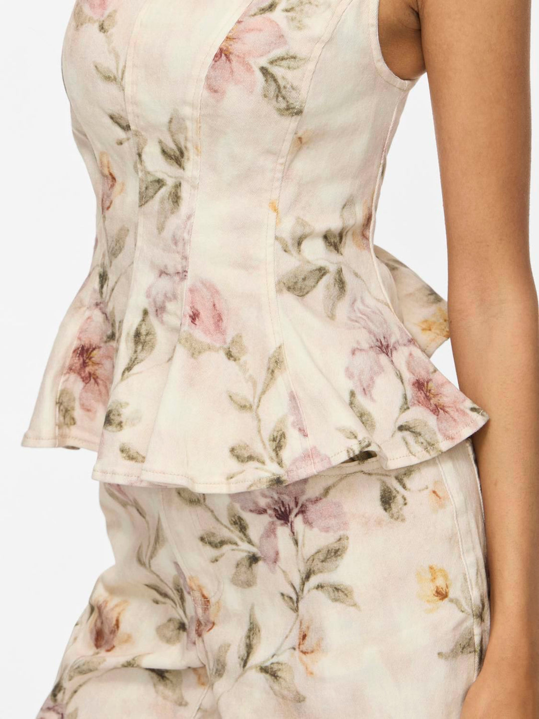 Vichia S/l Peplum Top