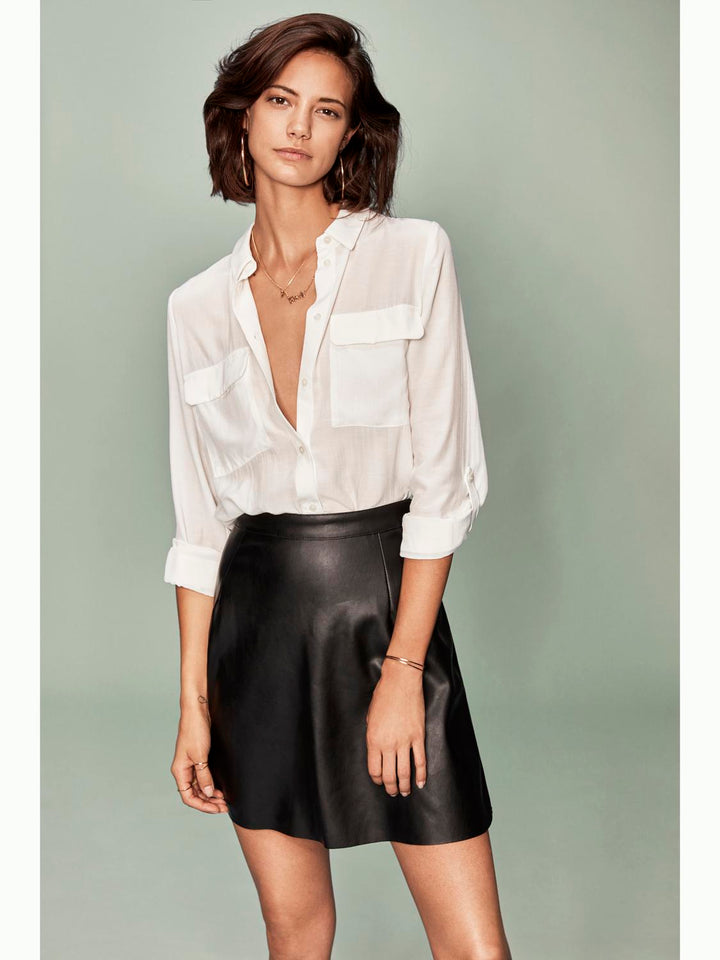 Vipen Coated Skater Skirt - Noos