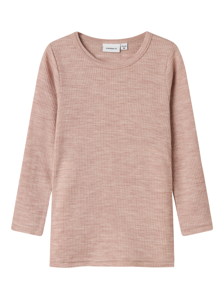 NMNWAX WOOL RIB LS TOP NOOS