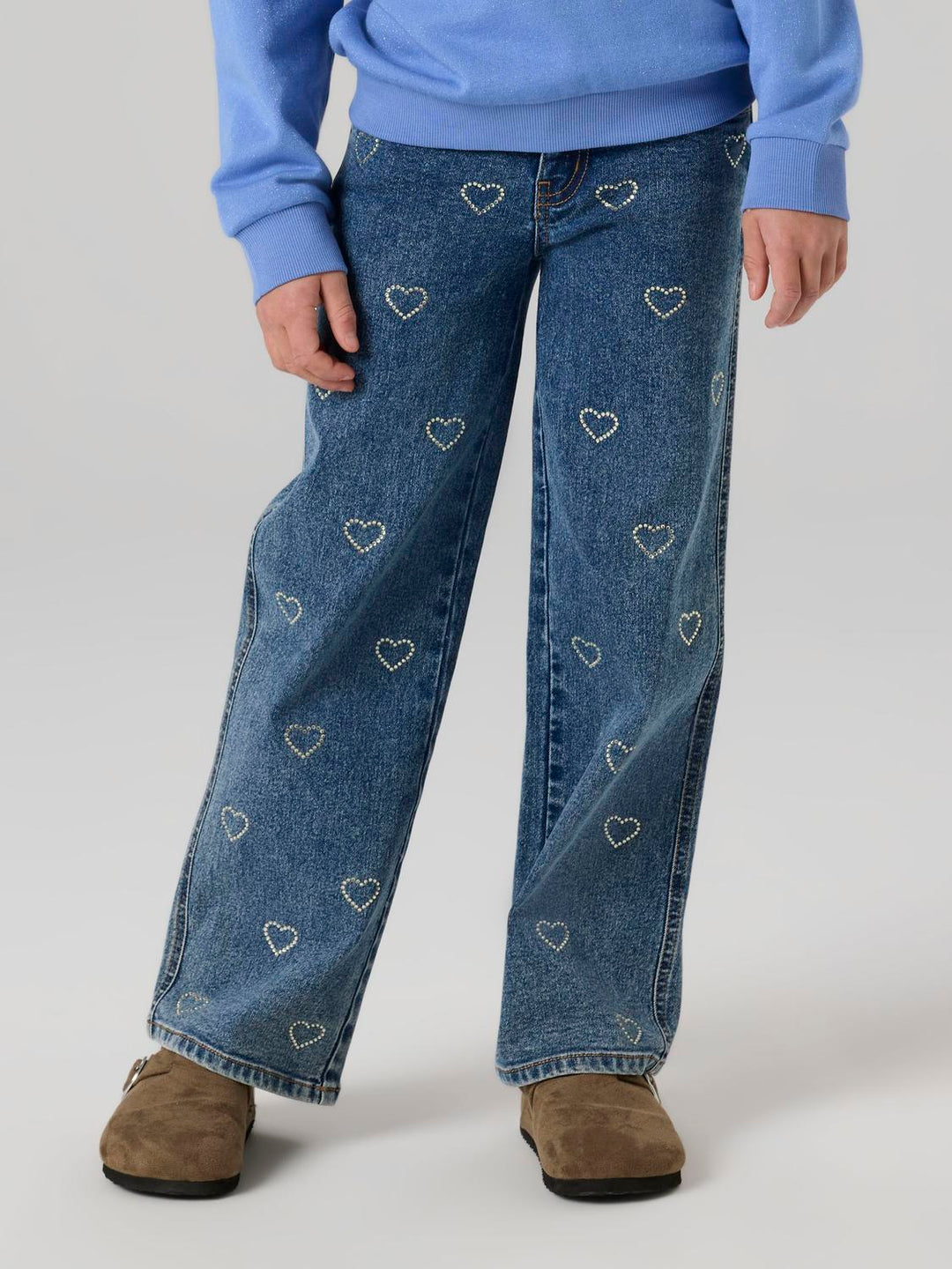 Nkfrose Wide Rhinestone Jeans 4417-Im T