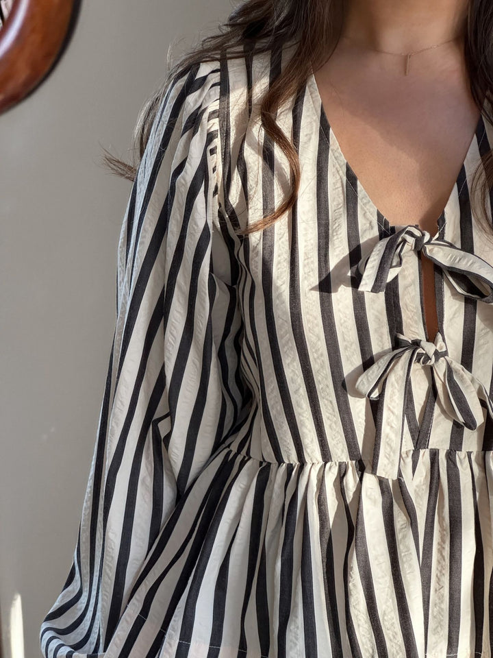 Bessie Contrast Stripe Blouse