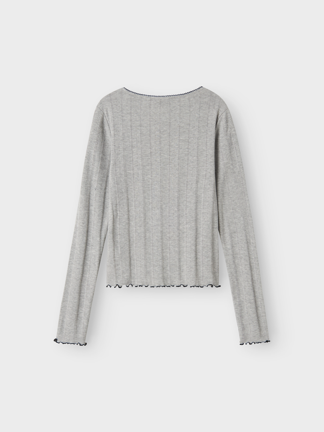 NLFNAMEL LS SHORT DEEP NECK TOP