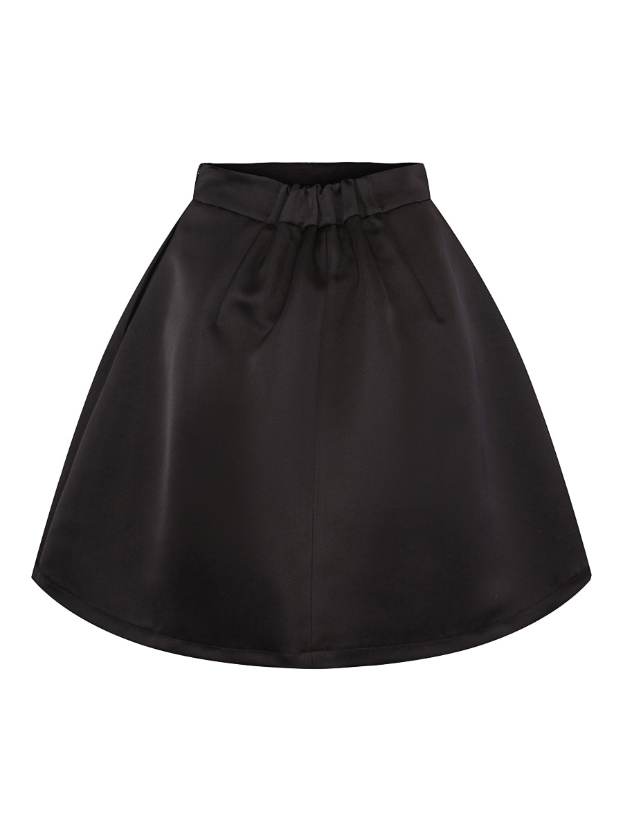 Jacquard wide skirt