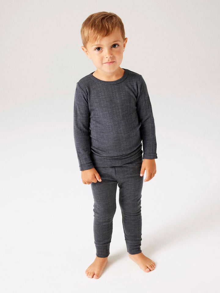 NMMWANG WOOL NEEDLE LONGJOHN SOLID NOOS